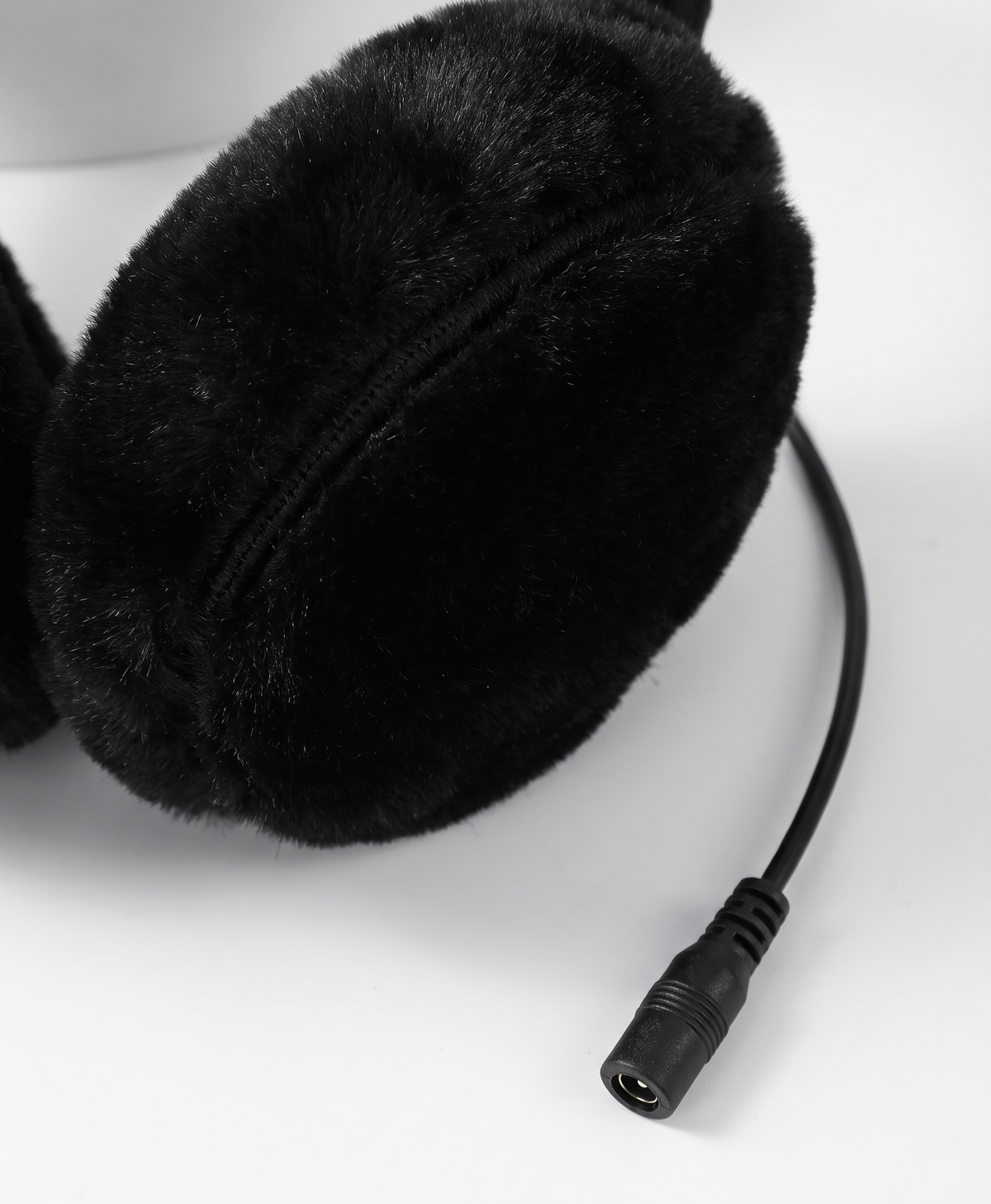 Women's Heated Earmuffs, USB Powered, 3 Heat Settings, Plush Ear Warmers, for Cycling, Commuting & Winter Walks, Gray