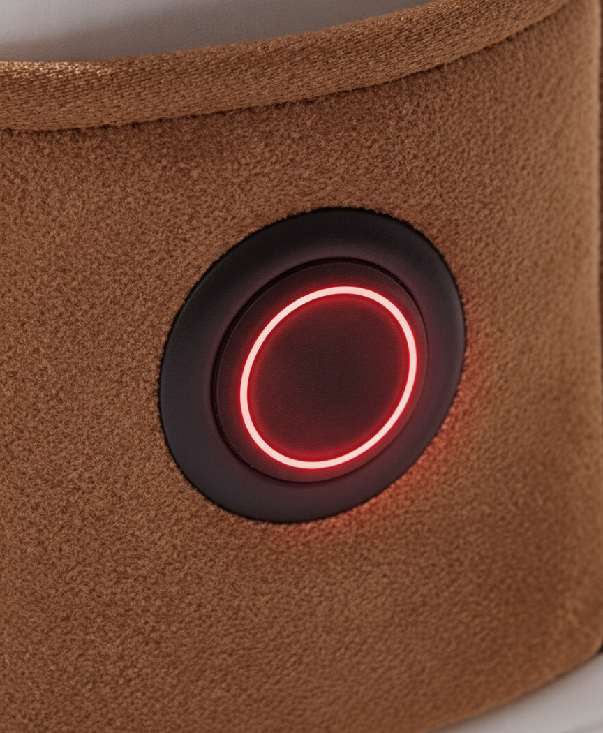Women's Heated Booties, Rechargeable, Power Bank Included, Plush-Lined Pull-On House Boots for Home & Winter, Brown