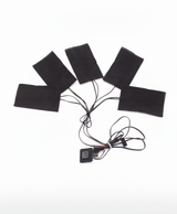 Women's USB Heated Clothing Pads, 5-Pad Carbon Fiber Kit, 3 Heat Levels, Washable, for Jackets, Vests & Winter Camping