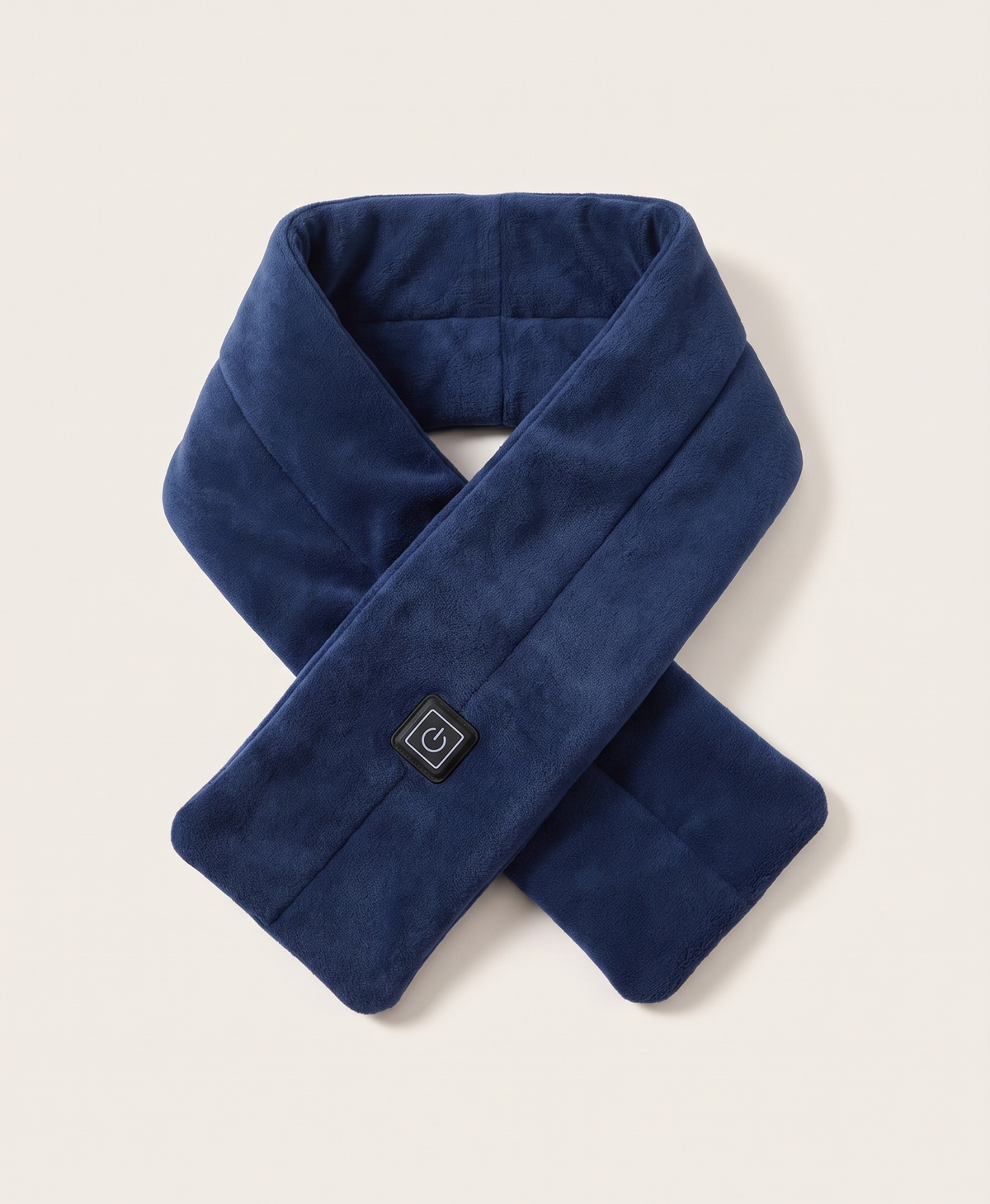 Women's Heated Scarf, USB Powered, 3 Heat Settings, Soft Fleece Neck Warmer, Washable, for Cycling & Winter Walks, Dark Blue