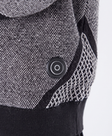 Women's Heated Knit Sweater, Thick Cotton Yarn, Crew Neck, Long Sleeve, Straight Fit, for Office, Commuting & Winter, Black
