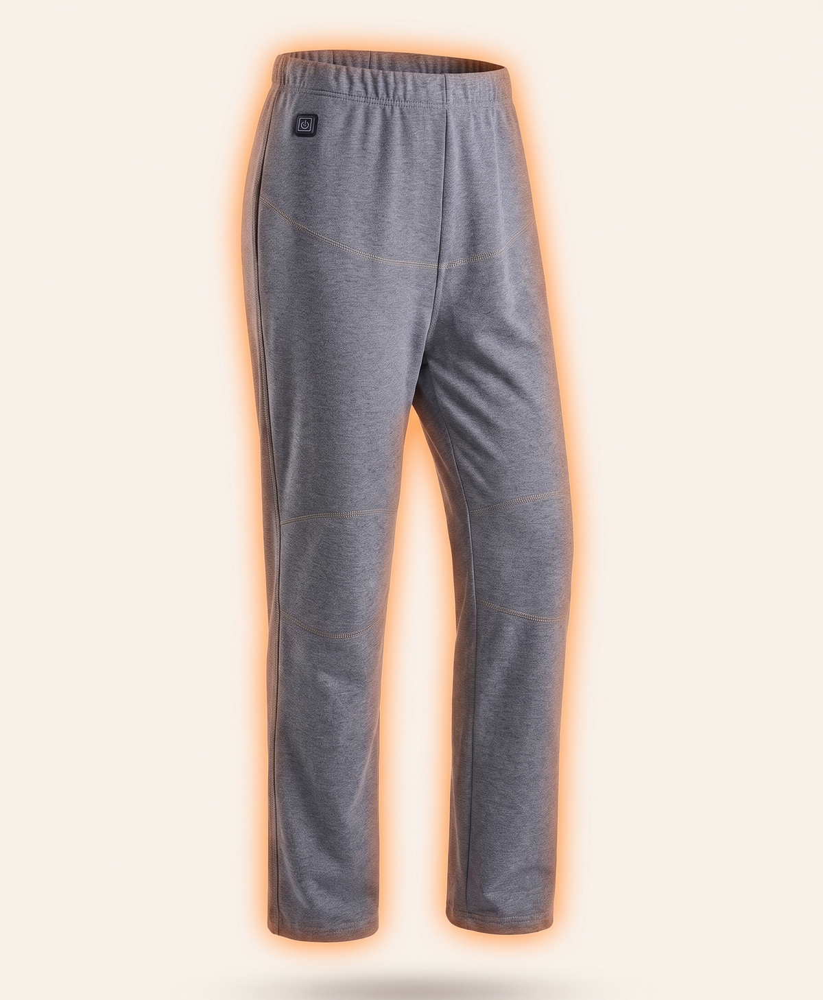 Women's Heated Thermal Pants, Double-Layer Plush Cotton Base Layer Leggings, Long Johns, for Winter & Outdoor Wear, Grey