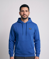 Men's Heated Hoodie, 31 Heating Zones, 4-Zone Control, 3 Heat Levels, Washable Fleece, Battery Options, Sapphire Blue