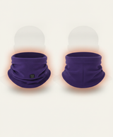 Women's Heated Neck Gaiter, Rechargeable 3500mAh, 3 Heat Levels, Fleece Neck Warmer, One Size, for Skiing & Walks, Purple